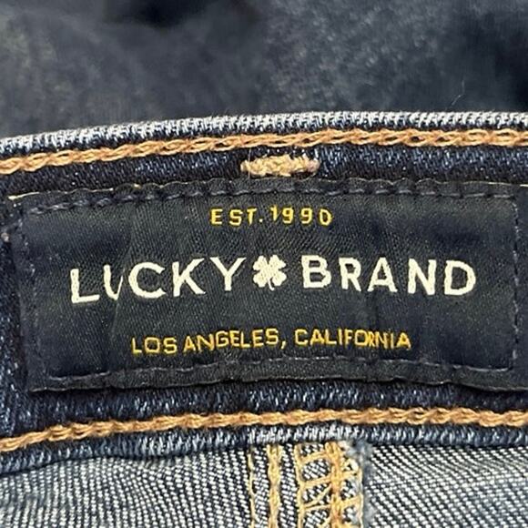 Lucky Brand Women's Blue Medium Wash Distressed Mid Rise Skinny Denim Jeans 30 - Picture 4 of 5